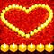 Rose Petals and Candles Set for Romantic Decoration, 3000 Pcs Red Rose Petals and 36 Pcs Heart Candle Lights for Special Night